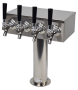 4 FAUCET SS TOWER - 3" BASE