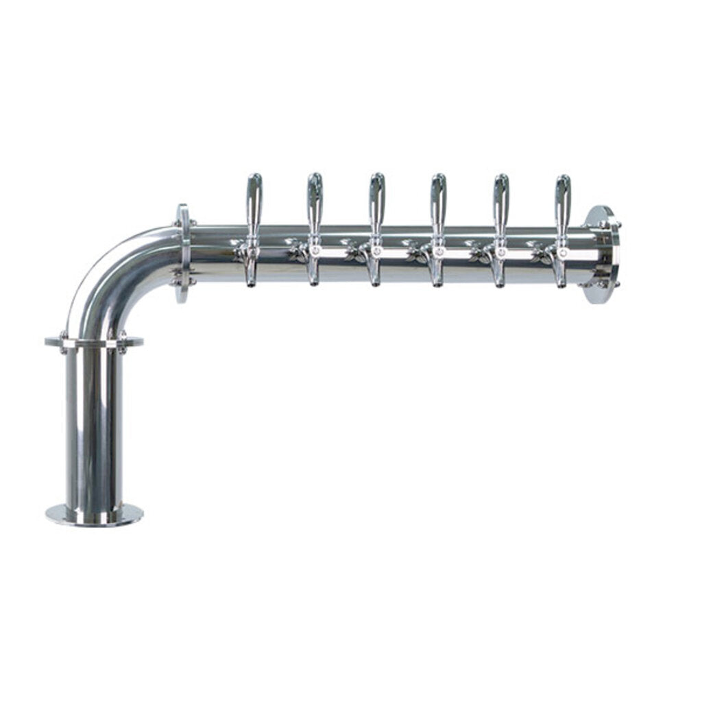 Polished Stainless Steel Glycol Cooled Triple Faucet Draft Beer